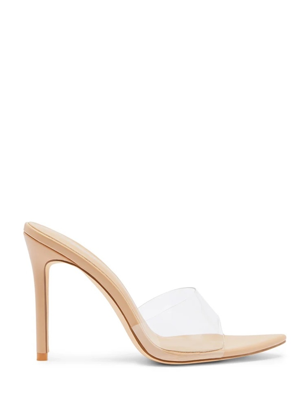 COVET Clear PVC Mule Sandals